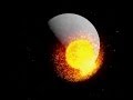 How were the moons craters  maria formed