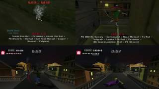 THUG Pro ~ Downhill Splitscreen LAGS!