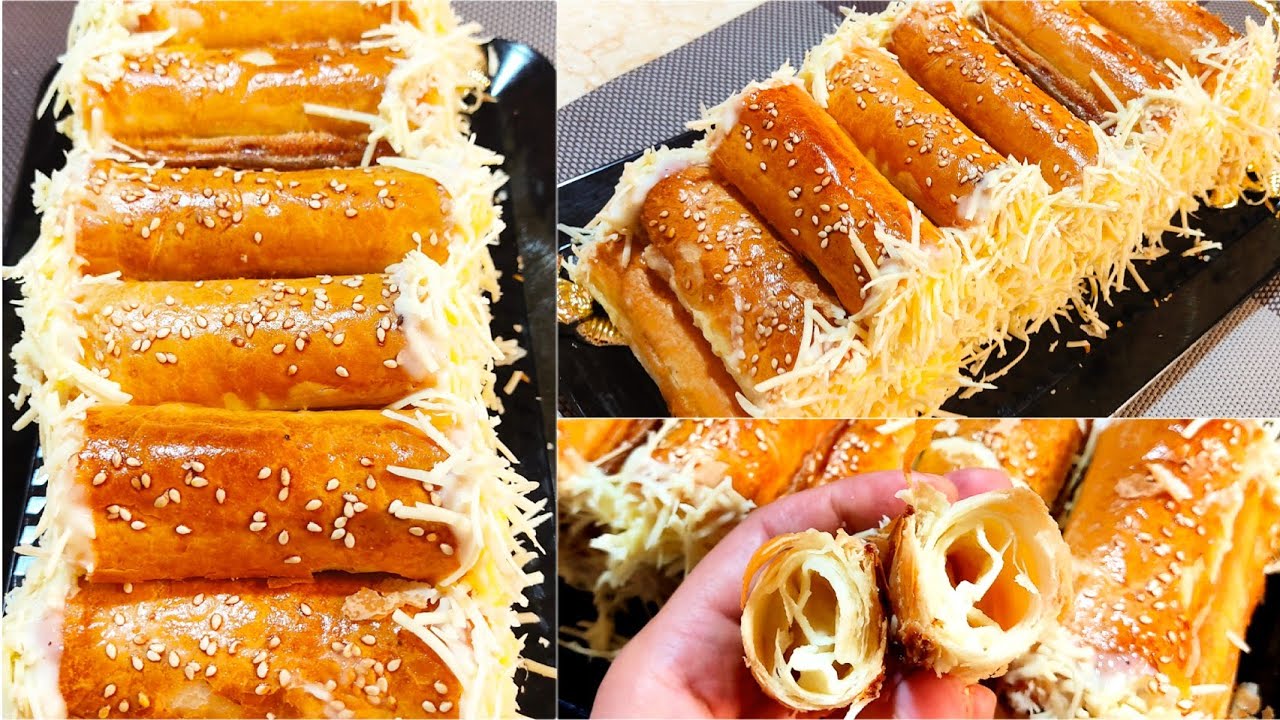 مملحة مورقة و مقرمشة بدون زبدة التوريق ولا عجينة مورقة ولا طوي بنينة تهبببل إقتصادية و بكمية كبيرة