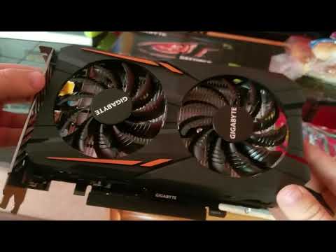 UNBOXING: Gigabyte GTX 1050 Ti 4gb Graphics Card and INSTALL!