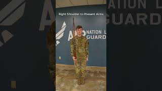Right Shoulder Movement | USAF Base Honor Guard
