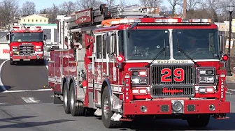 Warrington Township Fire Company Tower 29 & Bensalem Vol. Fire Department New Engine 65 Responding