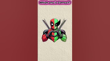 Which one is Correct?? Deadpool Puzzle #deadpool #shorts #animation