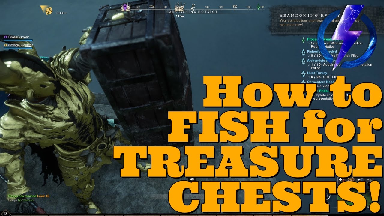 New World How To Fish For Treasure Chests! YouTube