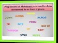 Prepositions of Movement