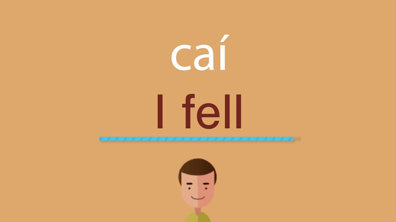 Cómo se dice caí en inglés - YouTube
