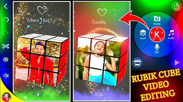 Rubik Cube Video Editing | Kinemaster Video Editing| Whatsapp Status Video Kaise Banaye | Kinemaster