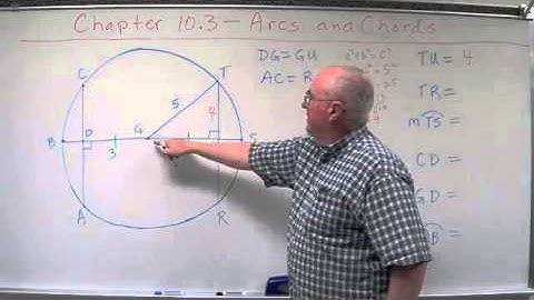 Geometry Chapter 10.3 - Arcs and Chords - Chords & Radius Problems
