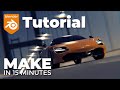 Create a pro car animation in Blender in just 15 minutes! Complete tutorial start to finish.