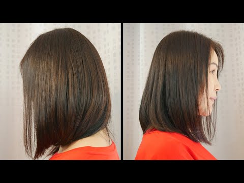 Long Bob haircut ตัดผมบ๊อบยาว ทุยนิดๆ