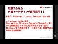 【外資マーケティングゼミ】P&G、ユニリーバ、ロレアル等で「マーケティングのプロ」として活躍するキャリアとは？！MBAも、転職も、就活もマーケティングのプロを目指したいなら今すぐアルファに相談だ！