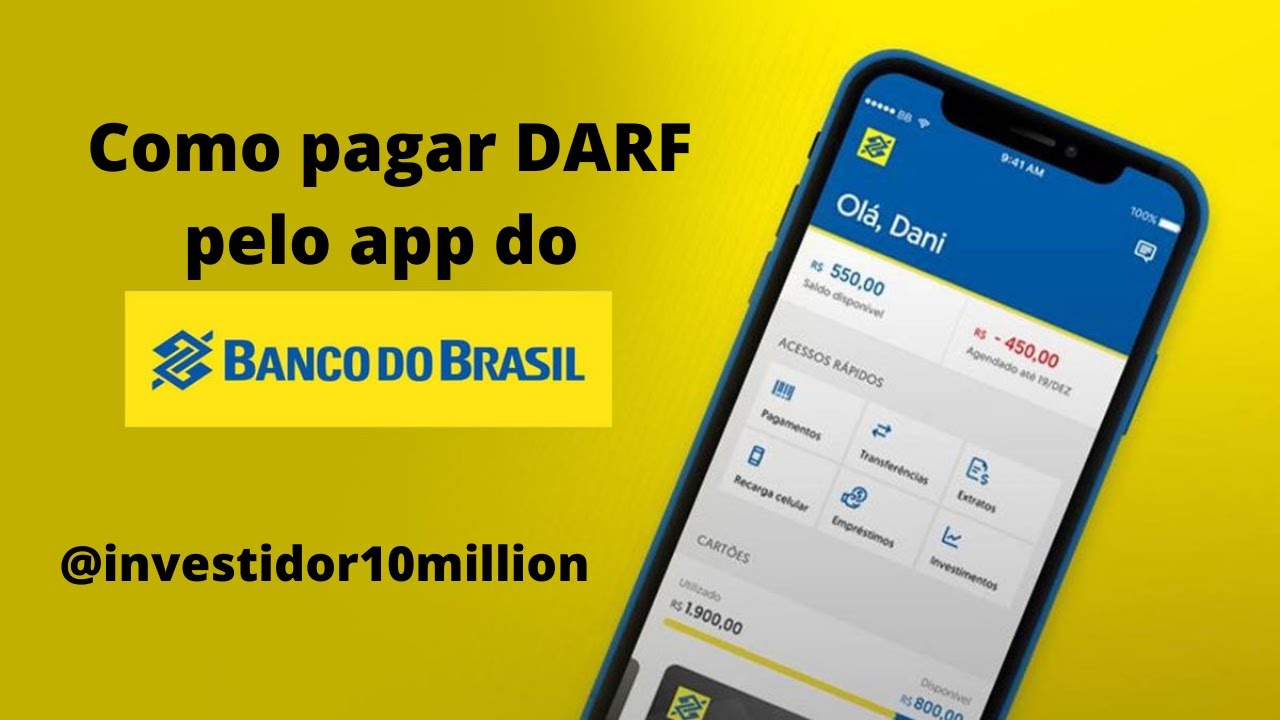 Como Pagar DARF Sem C digo De Barras Pelo Aplicativo Do Banco Do Brasil 