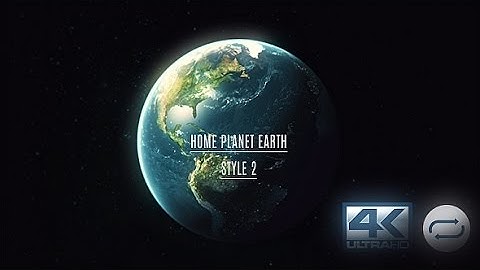 Planet Earth Space View V2 (After Effects template)