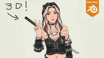 How I Made a Goth Girlie Character in Blender!