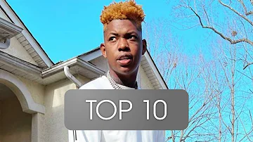 Top 10 Most streamed YUNG BLEU Songs (Spotify) 23. February 2021