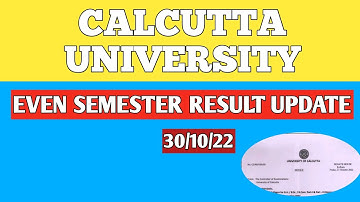 Calcutta university even semester result updates | Calcutta university 2sem result date | cu result