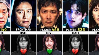 who Hate Or Love Player 222 (Kim Jun-Hee) in Season 3 | #squidgame 