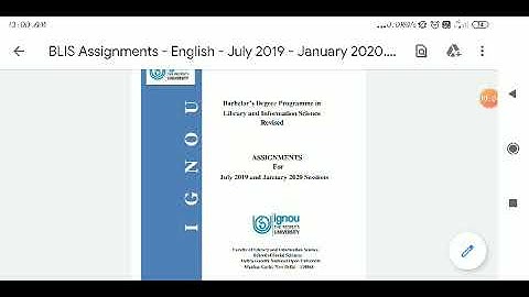 BLIS CLIS solved assignment 2020 for ignou