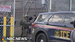 Protesters in New Jersey face off with ICE agents outside of detention center
