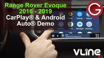 Land Rover Range Rover Evoque 2016 2017 2018 2019 CarPlay Android Auto demo w/ GROM VLine VL2 System