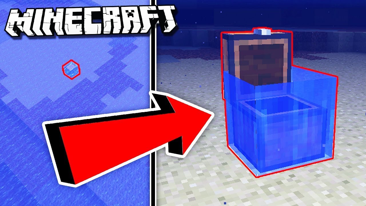 Sercet HIDDEN CHEST Underwater in Minecraft! YouTube