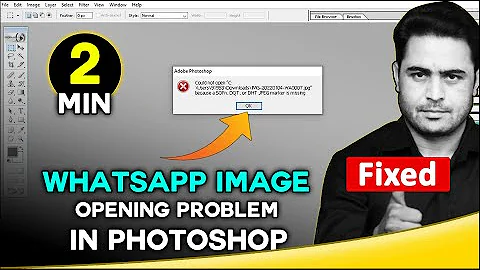 How to fix whatsapp jpg not opening in photoshop | whatsapp downloaded image not open in photoshop