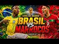 FIFA World Cup 2026 PS1 – Brasil x Marrocos | Gameplay no Nível EXTREME