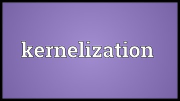Kernelization Meaning