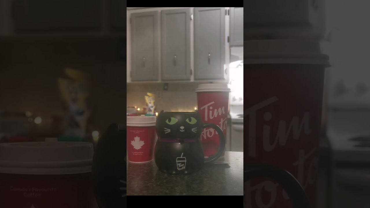 "Halloween Cat" Heat Activated Mug.$14.99 CAD @Tim Hortons 