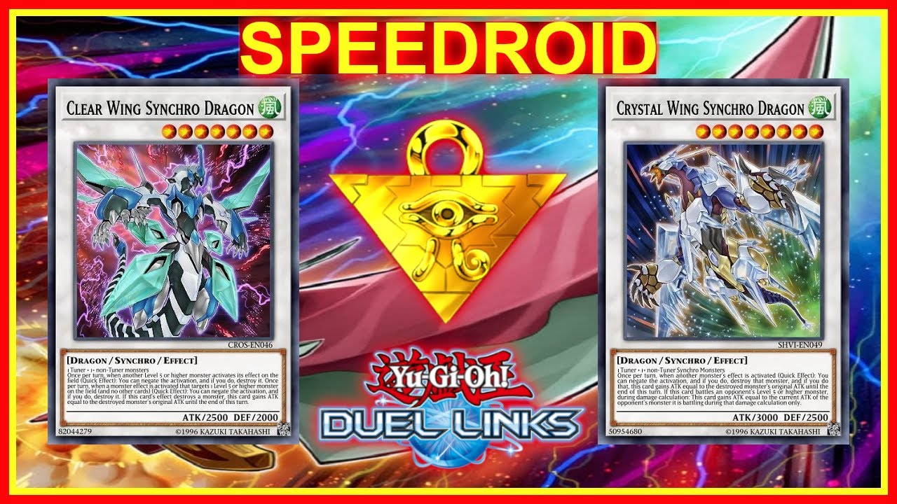 SPEEDROID/VELOCIROID ft. Crystal Wing Meta DECK [YuGiOh! Duel