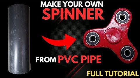 How to make a fidget Spinner from PVC pipe Full DIY tutorial