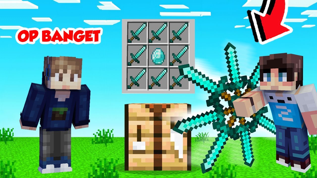OP PARAH!!! KITA GABUNGIN ITEM PALING OP DAN NYELENEH DI MINECRAFT!!!