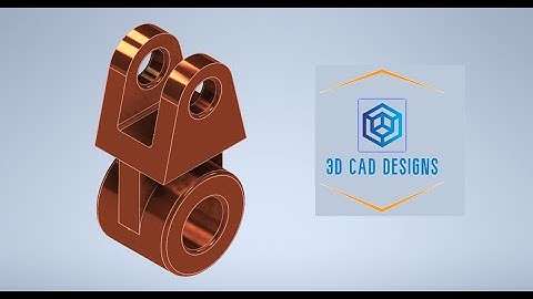 Autodesk Inventor Tutorial: How to Design a 3D Part using Extrude, Extrude Cut, Fillet, Plane,...