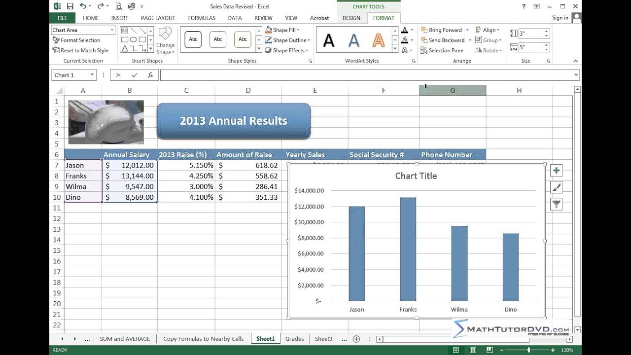 Excel Charts And Graphs Training