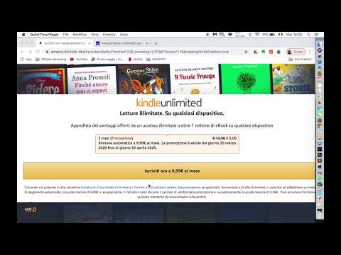 Video: Iscriviti Oggi Stesso Per Un Abbonamento Gratuito Di Due Mesi A Kindle Unlimited