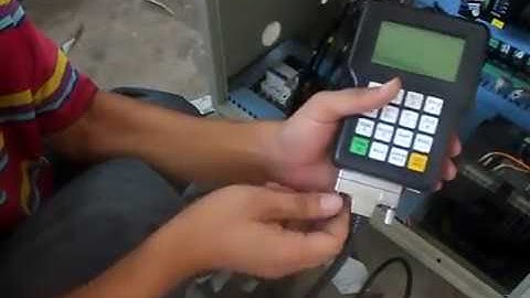 connect RichAuto DSP handle with the control box of the machine