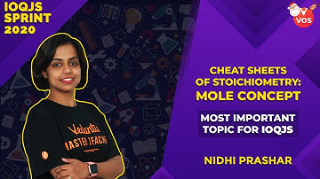 Cheat Sheets of Stoichiometry: MOLE CONCEPT | MOST IMPORTANT TOPIC FOR IOQJS | IOQJS SPRINT