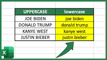 How to Make "lowercase" Letters for all Words in Excel