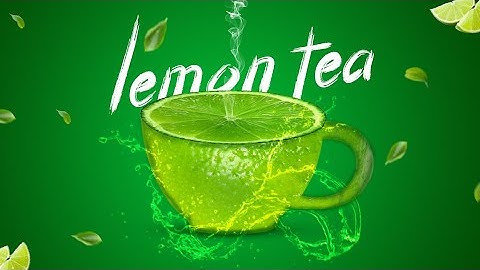 Advertisement Poster Design For Lemon Tea | Photoshop | Photoshop Manipulation Tutorial |