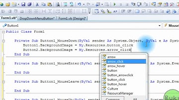 Visual Basic 2008 Tutorial: ORIGINAL Drop Down Menu Button