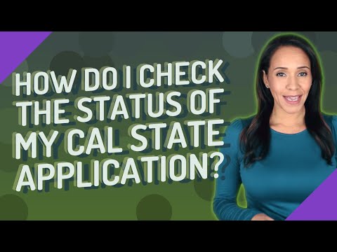 How do I check the status of my Cal State application?