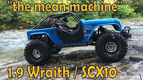 1.9 WRAITH with SCX10 Chassis and Proline Jeep Wrangler Rubicon Body