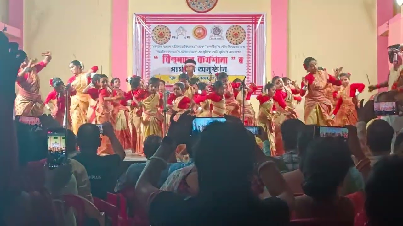 Kids dancing Bihu  Assam  lumding