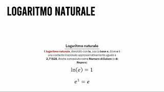 Logaritmo Naturale (ln) | Aritmetica #56
