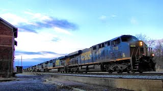 Massive CSX Train Power w/ SD40E3 Engine!