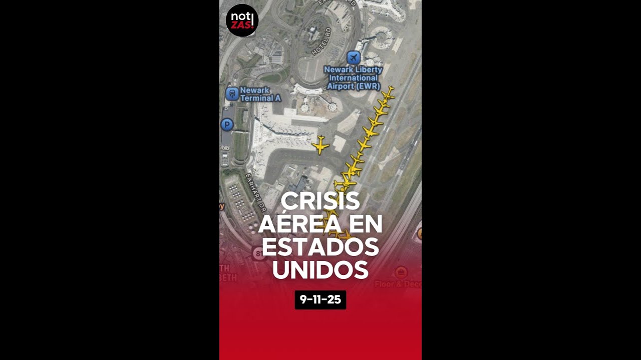 ¡CAOS TOTAL en AEROPUERTOS! Cierre de Gobierno PARALIZA VUELOS (Newark el Peor)