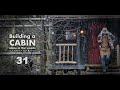 Building a cabin with improvisations 31 "stair railing(1)" and deer head