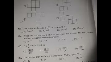 KARNATAKA TET key answers of maths paper 1 2021