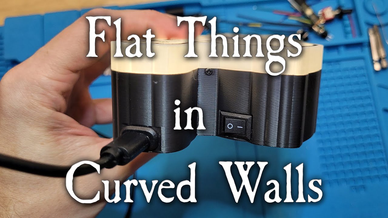 Fusion 360 - Mounting Flat Things in Curved Walls