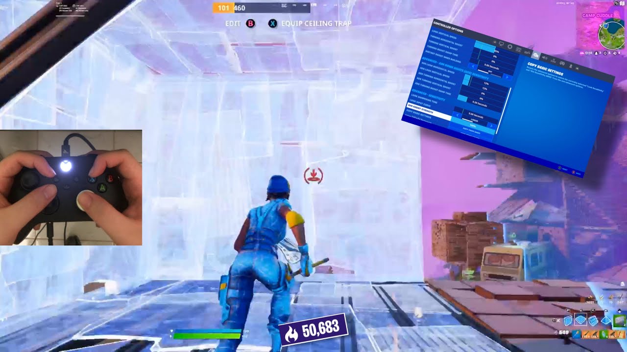 Xbox Series S Chapter 3 Arena Handcam + Best AIMBOT Controller Settings (120FPS)